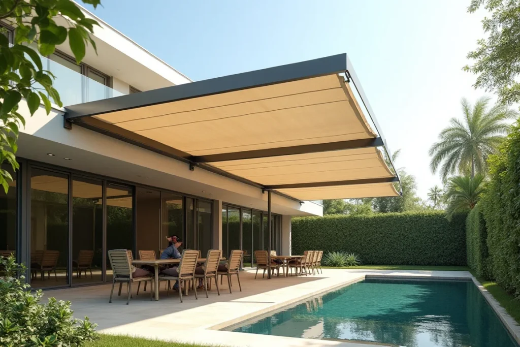 تركيب مظلات وسواتر في الشرقية